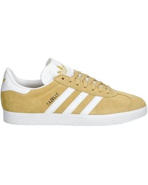 adidas Gazelle Suede 3-Stripe Sneakers - Natural