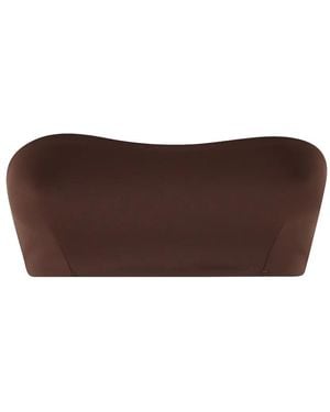 MC2 Saint Barth Iside Bandeau Bikini Top - Brown
