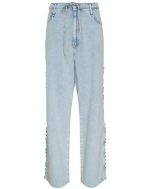 Rag & Bone Vaqueros Phoebe Con Cordones - Azul