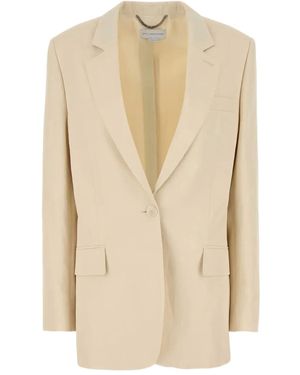 Stella McCartney Single-Breasted Blazer - Natural