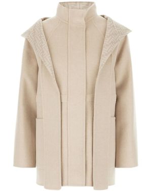Fendi Wollen Jack - Naturel