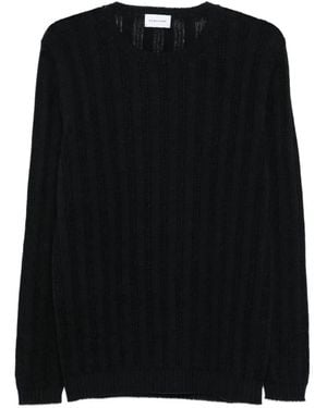 Scaglione Pullover Mit Rundhalsausschnitt - Schwarz