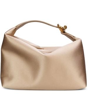 Liffner Pillow Pouch Golden Hardware Tote Bag - Natural