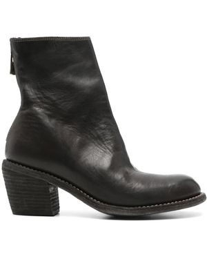 Guidi 70Mm Leather Boots - Black