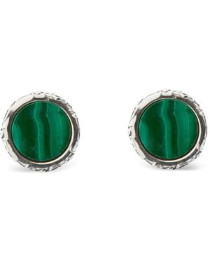 Emanuele Bicocchi Malachite Arabesque Cufflinks - Green