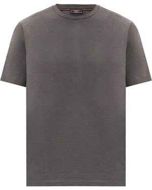 Peserico Logo-Print T-Shirt - Grey
