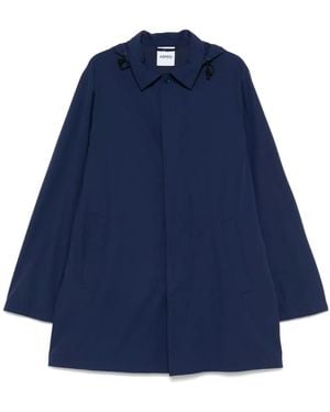 Aspesi Cappotto Con Cappuccio - Blu