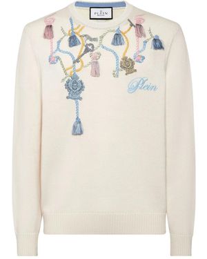 Philipp Plein Cotton Jumper - White