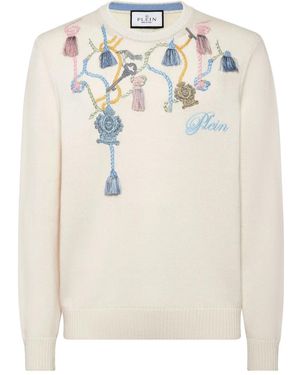 Philipp Plein Cotton Jumper - White