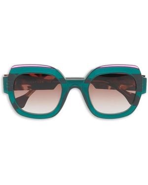 Face A Face Frost 2 Geometric-Frame Sunglasses - Green