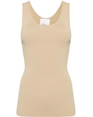 3.1 Phillip Lim Ribbed Tank Top - Natural