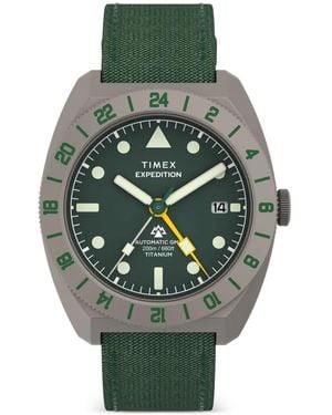 Timex Expedition Pioneer Automatic Gmt 41Mm Watch - Green