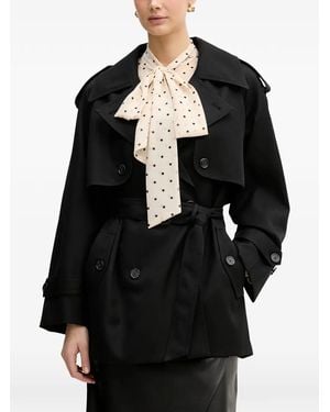 Joop! Zweireihiger Trenchcoat - Schwarz