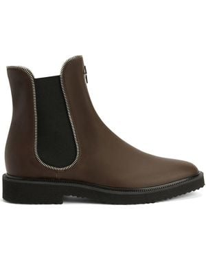 Giuseppe Zanotti レザーブーツ - ブラウン