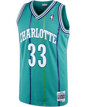 Mitchell & Ness Authentic Road Hornets 1992 Alonzo Mourning Jersey - Blue