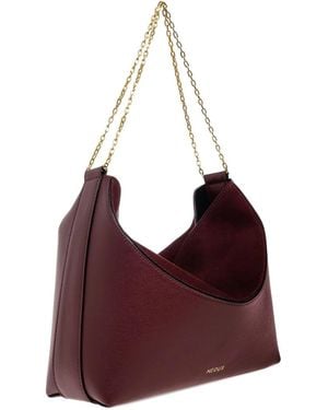 Neous Leather Chain Tote Bag - Purple
