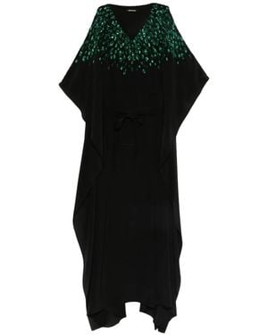 Roberto Cavalli Sequin-Embellished Maxi Dress - Black
