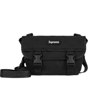 Supreme Borsa Messenger Mini Con Logo - Nero