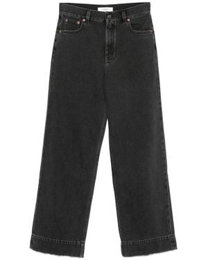 Chloé Vaqueros Con Bolsillos De Parches - Negro