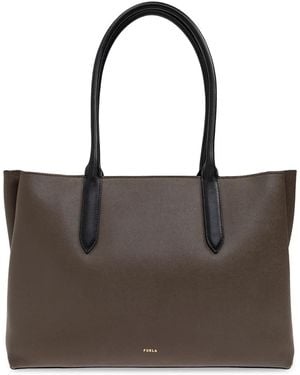 Furla レザー トートバッグ - ブラウン