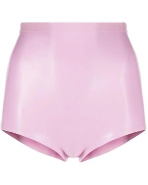 Maison Margiela High-Waisted Latex Briefs - Pink