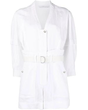 IRO Playsuit Met Lange Mouwen - Wit