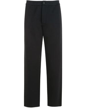 Giorgio Armani Straight-Leg Trousers - Black
