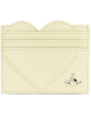 Vivienne Westwood Heart Plaque Cardholder - Natural