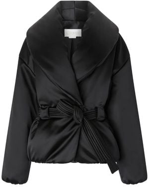 Genny Veste Plissée À Détail De Nœud - Noir