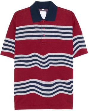 Napapijri Striped Polo Shirt - Red