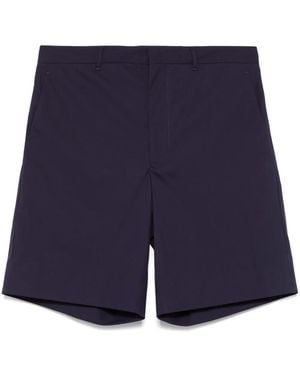 Prada Short Chino Droit - Bleu