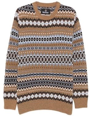 Barbour Pullover Mit Fair-Isle-Muster - Braun
