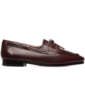 Bally Plume Moccasins - Brown
