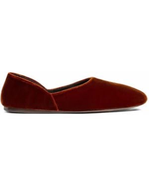 KHAITE Jane Ballet Flats - Red