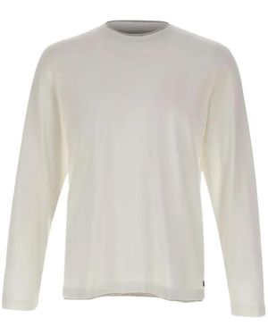 Eleventy Long-Sleeve Crew-Neck Jumper - White