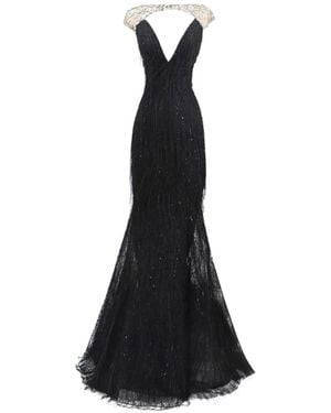 Gemy Maalouf Beaded Maxi Dress - Black