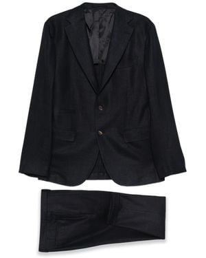 Eleventy Single-Breasted Suit - Black