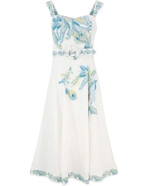 Hemant & Nandita Robe À Motif Cachemire - Bleu