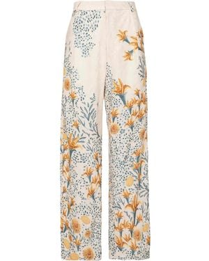 Agua Bendita Florecer Capullo Pants - White