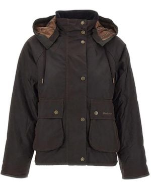 Barbour Georgette Waxed Jacket - Black