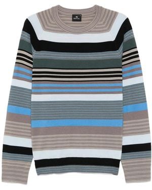 Paul Smith Striped Wool Jumper - Grey