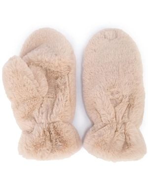 Apparis Coco Faux-Fur Mittens - Natural