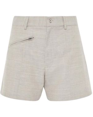 JW Anderson Formele Shorts Met Ritszak - Grijs