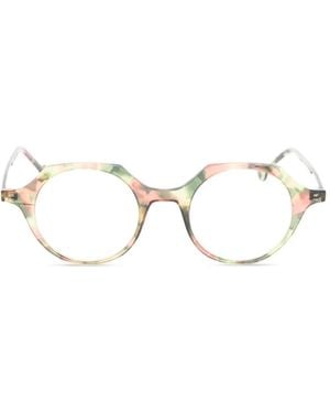 L.A. EYEWORKS Gafas Quill Con Montura Redonda - Blanco