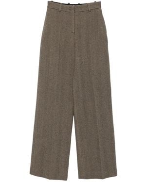 Ermanno Scervino Herringbone Trousers - Grey
