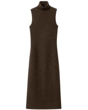 RETORI High-Neck Maxi Dress - Brown