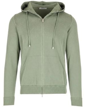 Al Duca d'Aosta Zip-Up Drawstring Hoodie - Green