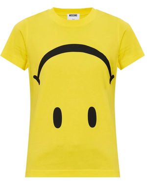 Moschino X Smiley Short-Sleeve T-Shirt - Yellow