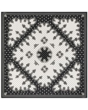 Givenchy Bandana Grande De Algodón Y Seda - Negro