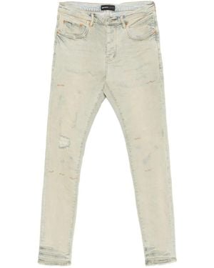 Purple Brand Distressed-Effect Jeans - Natural